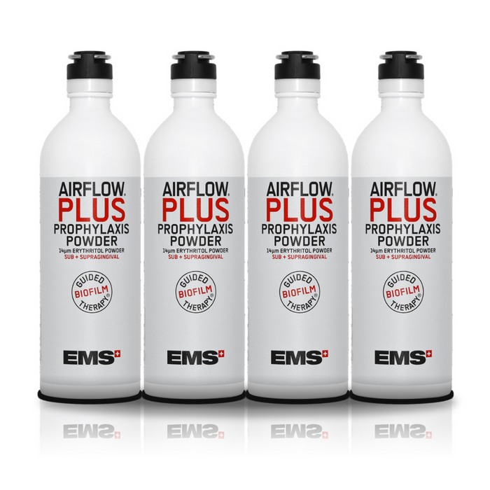 EMS POLVERE AIR-FLOW PLUS BARATTOLI IN ALLUMINIO 4x400g