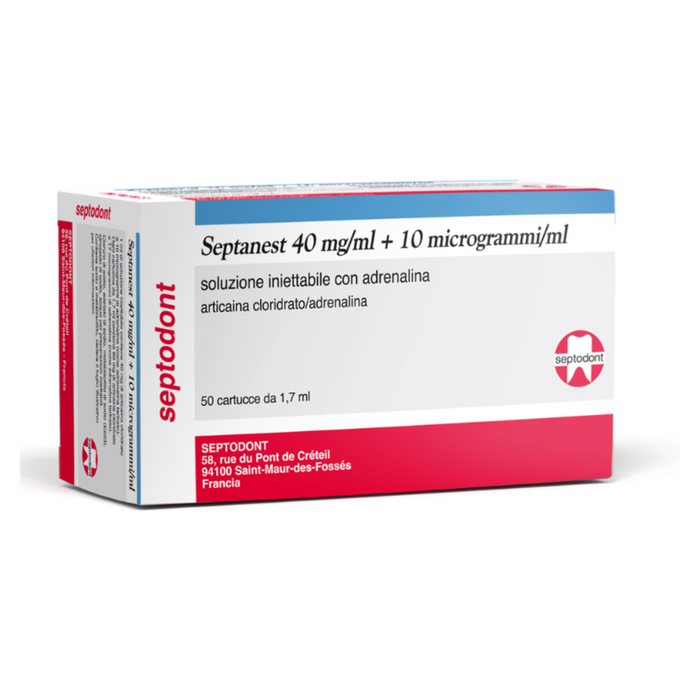 SEPTODONT SCANDONEST ANESTETICO A BASE DI MEPIVACAINA Mep2% CON ADRENALINA