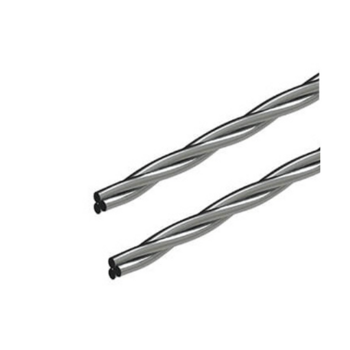NOBEL FILO TWIST INTRECCIATO ACCIAIO 3FILI 10pz.