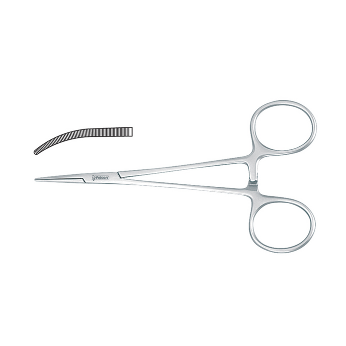 FALCON MEDICAL PINZA EMOSTATICA MICRO HALSTED MOSQUITO CURVA 125 MM