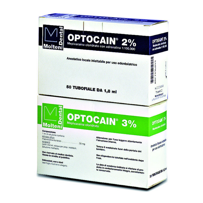 MOLTENI OPTOCAIN SENZA VASOCOSTRITTORE 30 mg/ml 50x1,8ml