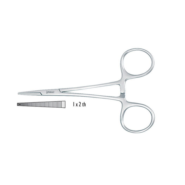 FALCON MEDICAL PINZA EMOSTATICA HALSTED MOSQUITO 1X2 TH DRITTA 125MM