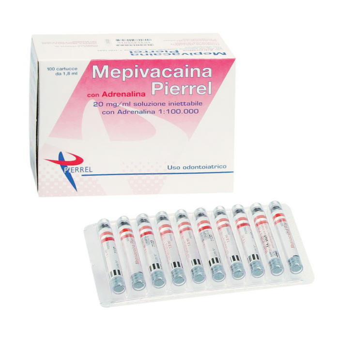 PIERREL MEPIVACAINA 100x1,8ml