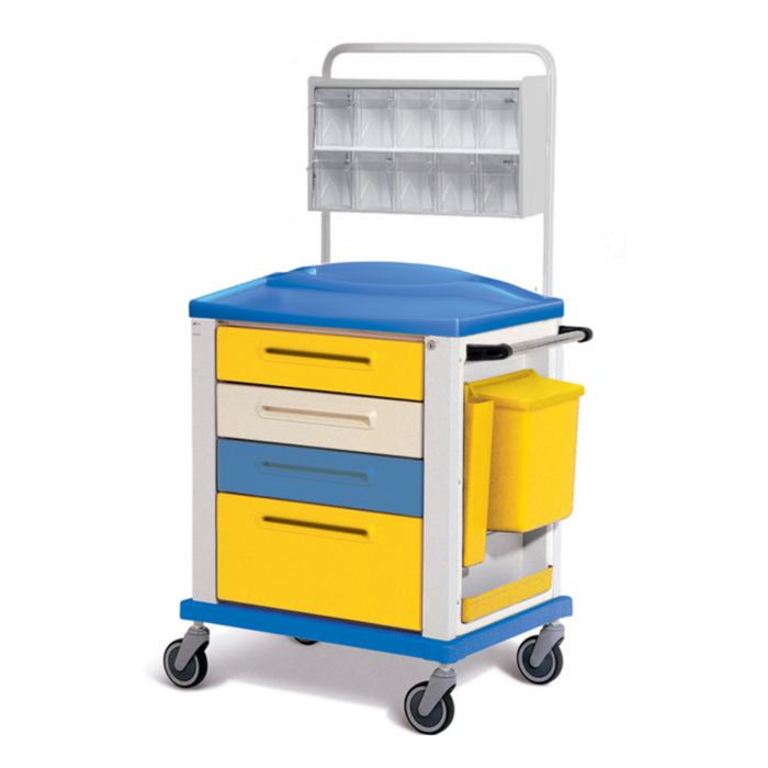 CARRELLO MEDICAZIONE ED EMERGENZA STANDARD