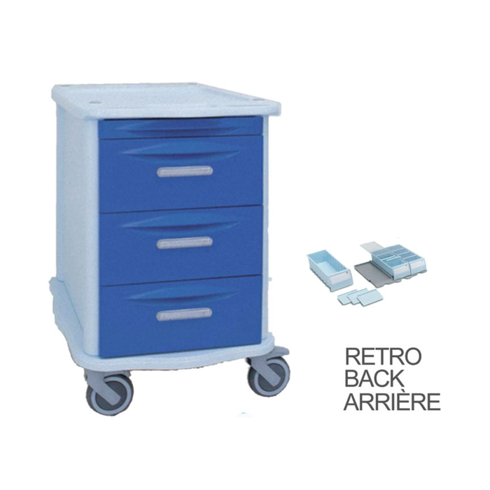 CARRELLO FARMACIA DOUBLE FACE 3+22 CASSETTI