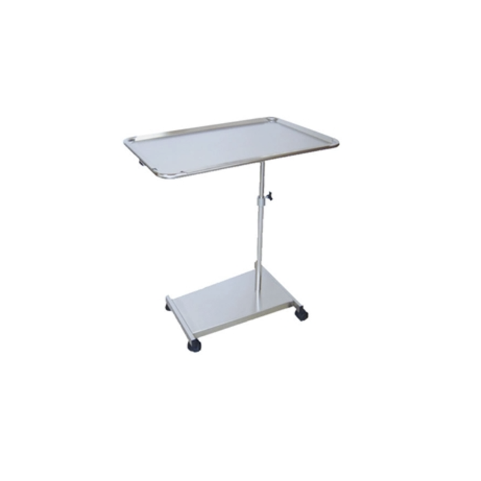 TAVOLO DI MAYO CON BASE IN ACCIAIO INOX