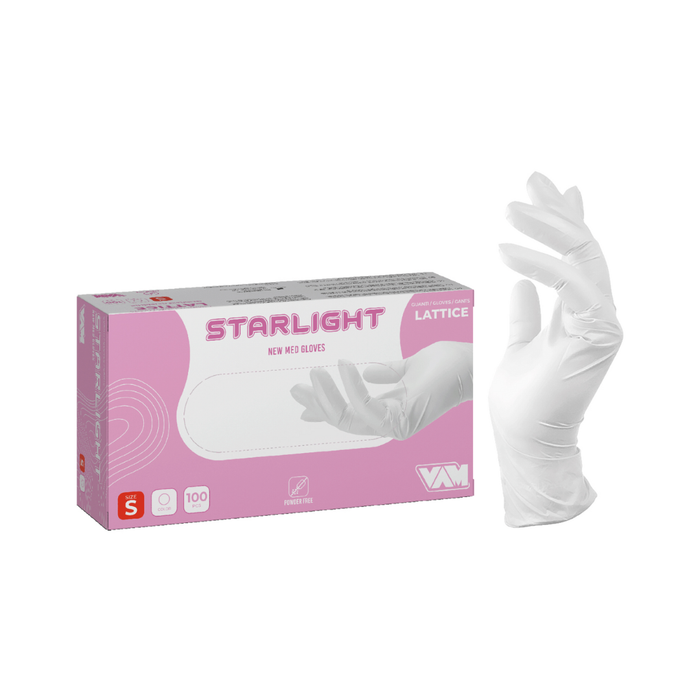 STARLIGHT LATEX POWDER FREE GUANTI LATTICE PFE 100pz.