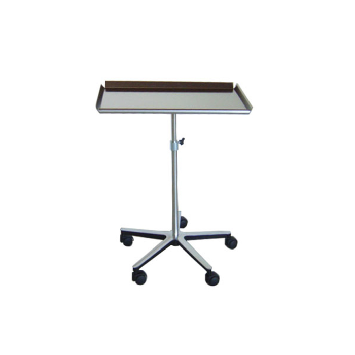 TAVOLO DI MAYO CON CARRELLO A 5 RAZZE IN ACCIAIO INOX