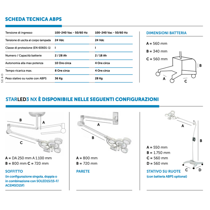 ACEM LAMPADA A LED PER CHIRURGIA STARLED3 NX