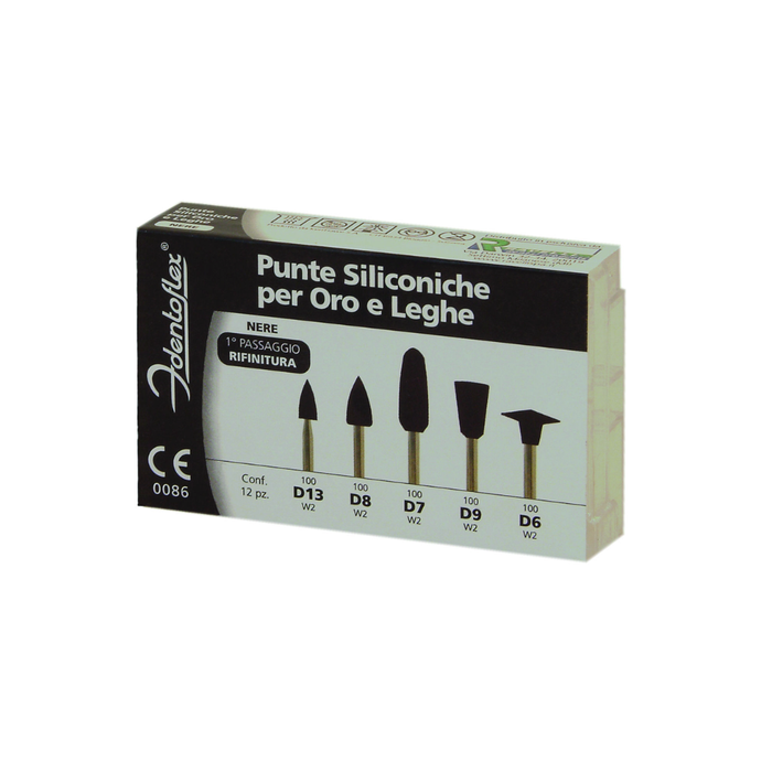 IDENTOFLEX Gommini RA neri per lucidatura compositi 12pz