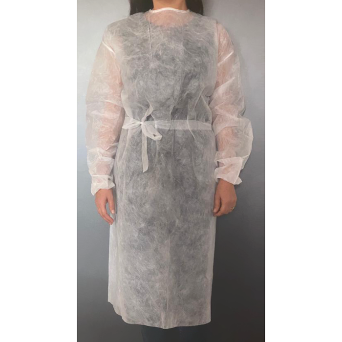 CAMICE LAVABILE (NON STERILE) BIANCO TAGLIA UNIVERSALE TNT DPI CAT.3 20pz.