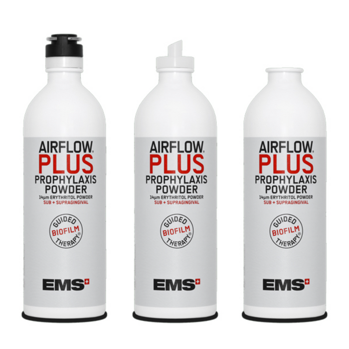 EMS POLVERE AIR-FLOW PLUS BARATTOLI IN ALLUMINIO 4x400g