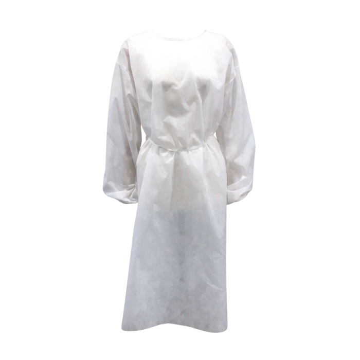 CAMICE MONOUSO BIANCO TNT (NON STERILE) IDROREPELLENTE 5pz.