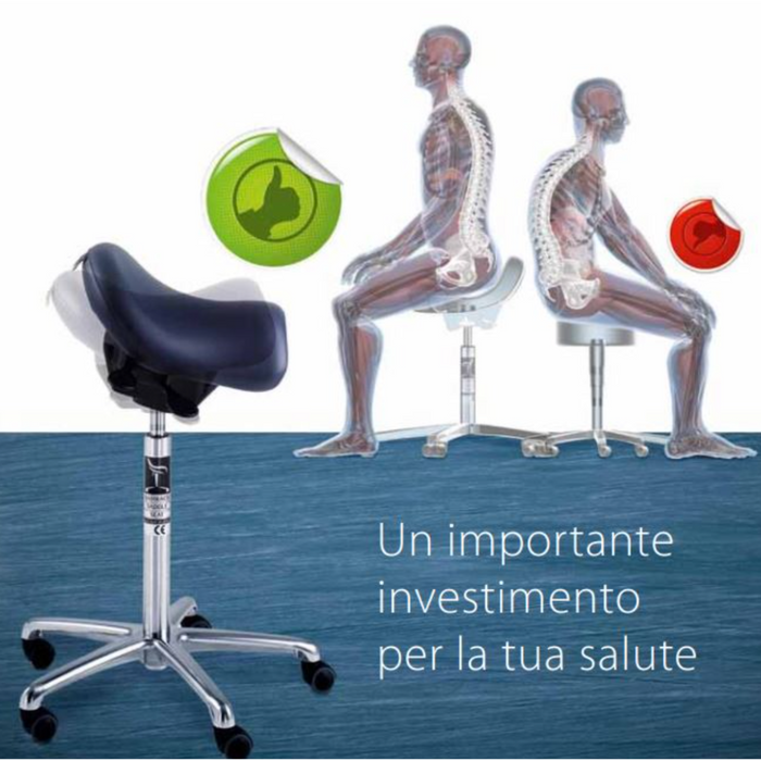 BAMBACH SADDLE SEGGIOLINO A SELLA STANDARD IN VINILE HI-THEC