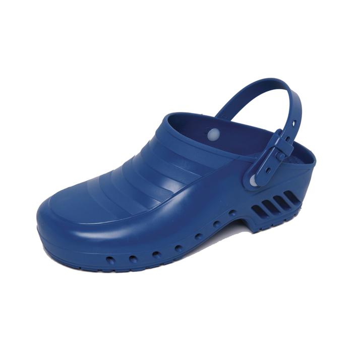 GIMA ZOCCOLI PROFESSIONALI SENZA FORI CON CINTURINO ANTISCIVOLO E STERILIZZABILI BLU