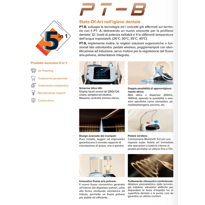 WOODPECKER PT-B DENTAL SCALER + AIR POLISHER