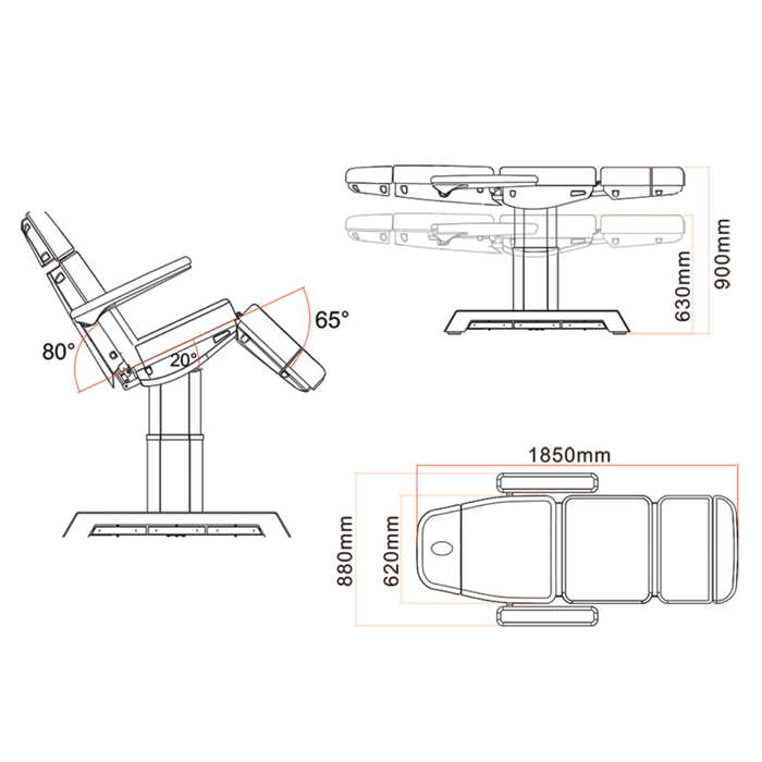 POLTRONA SABA ELETTRICA 4 MOTORI