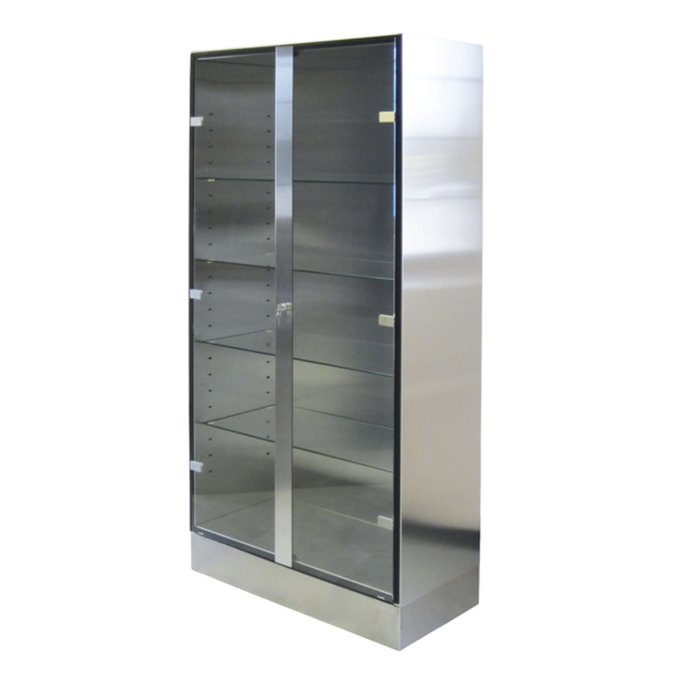 ARMADIO INOX E VETRO