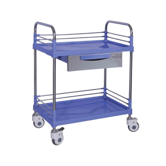 CARRELLO UTILITY CON CASSETTO E PIANI IN ABS