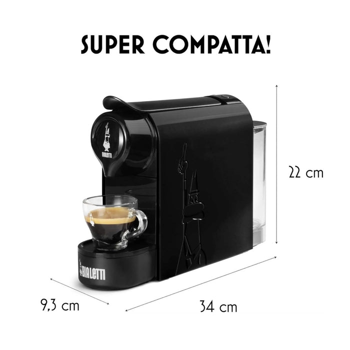 Gioia Bialetti Macchina da Caffè Espresso con 4 Box di Capsule (64 capsule incluse)